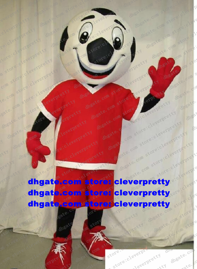 

Football Soccer Foot Ball Mascot Costume Adult Cartoon Character Outfit Suit Hilarious Funny Affection Expression zx1424, As in photos