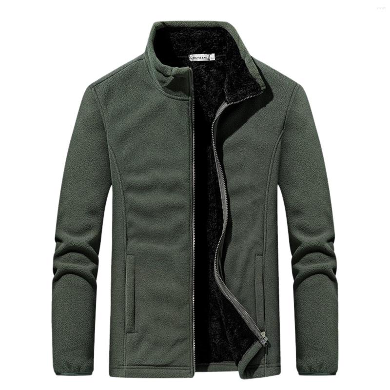 

Men's Tracksuits Zip Face Mens Autumn And Winter Loose Fashion Casual Solid Fleece Sweater Top Bottoming Shirt Clothes, Black