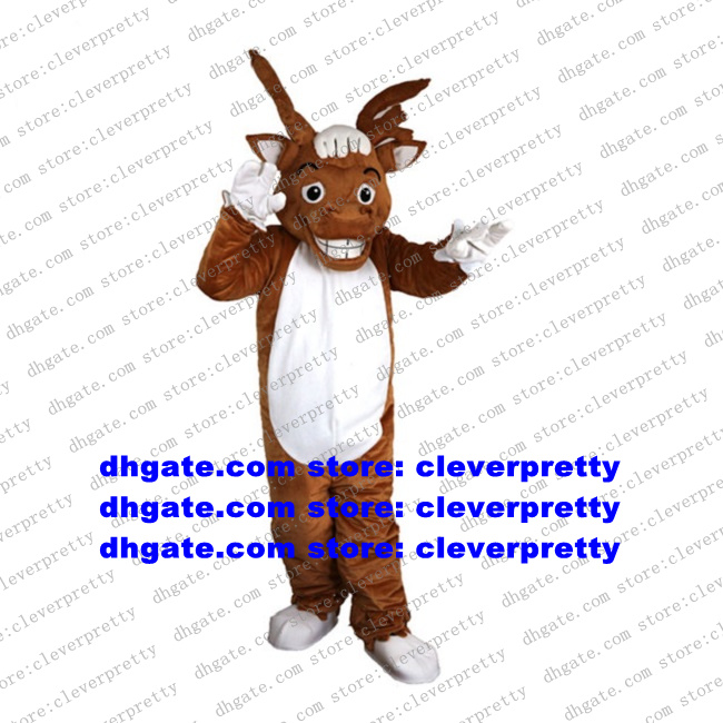 

Brown Reindeer Moose Elk Mascot Costume Wapiti Caribou Alces Deer Adult Cartoon Character Trade Shows Cartoon Props zx2497, As in photos