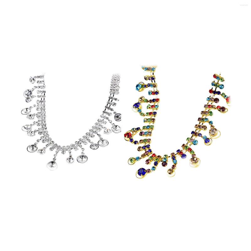 

Belts Bling Diamante Rhinestone Tassel Chain Waist Jewelry Belly Dance Costume Belt Waistband Women Accessory 90cm, Silver