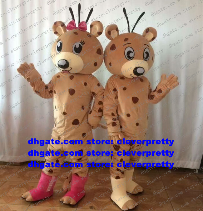 

Brown Panthera pardus Mascot Costume Cheetah Leopard Panther Pard Cartoon Character Company Promotion Cartoon Figure zx2389, As in photos