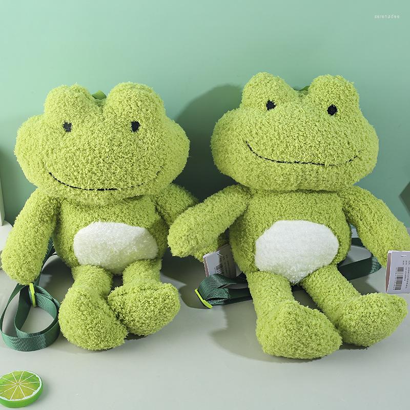 

Evening Bags Women Funny Plush Frog Shoulder Bag Girl Cartoon Cute Fur Doll Gift, 02