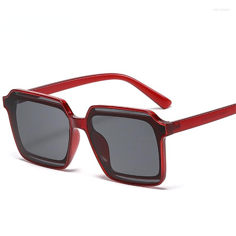 

Sunglasses Fashion Square Gradient Women Retro Orange Dark Green Shades UV400 Men Trending Sun Glasses