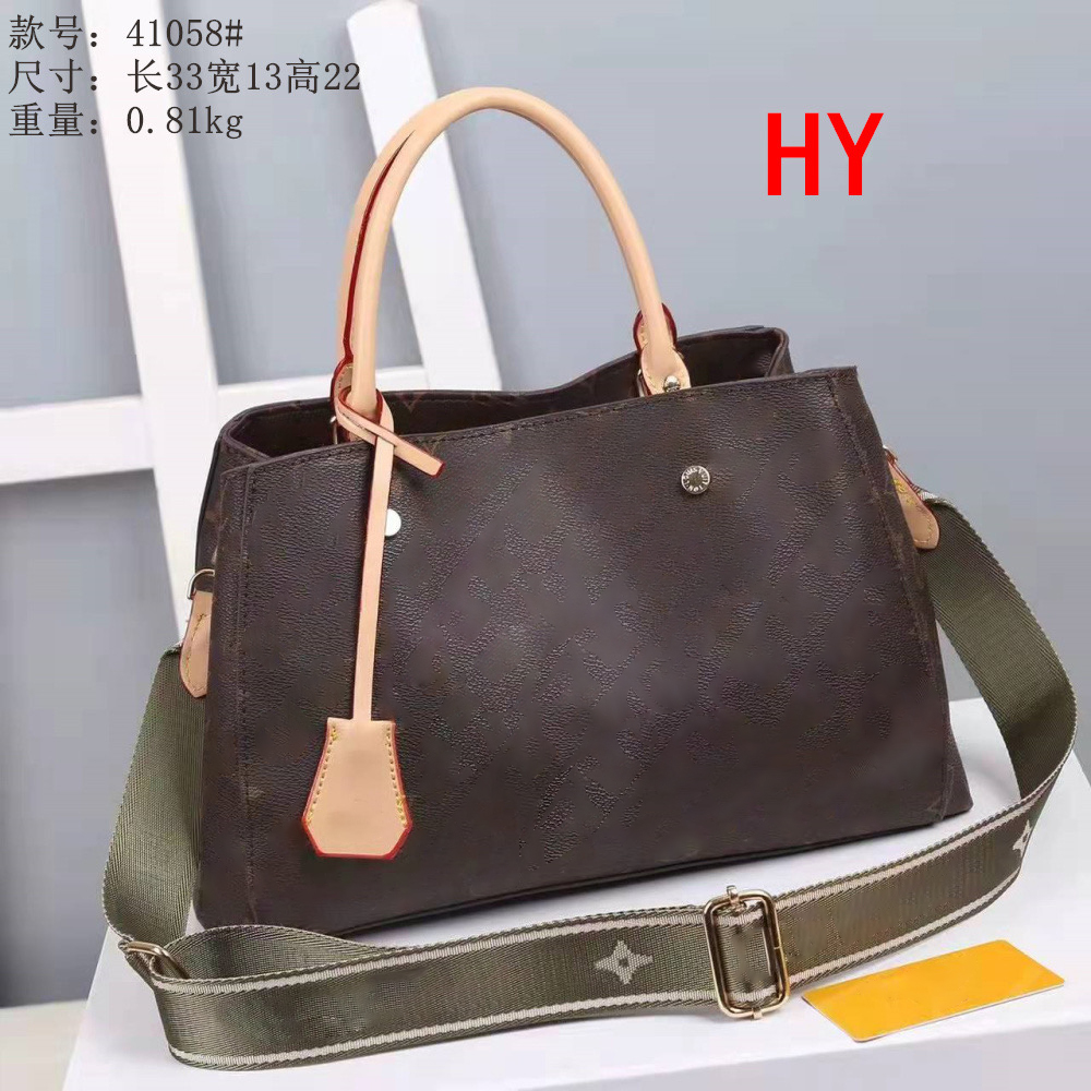 

Luxury Tote Shoulder Bag Purse Designer Handbag Messager Bags Brand Crossbody Totes pu leather #41058 Womens Fashion OLD Flower 33CM Totes, Dust bag