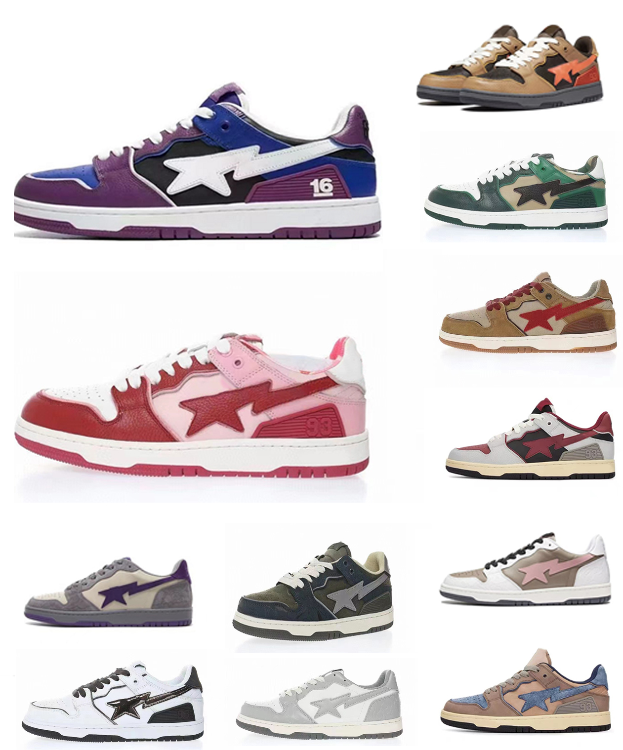 

STA 93 LOW MID Running Shoes skate Sneakers Men's yakuda local online store trainingsports popular 2022 men women boot for gym Wolf Grey designer run double march, Sta 29