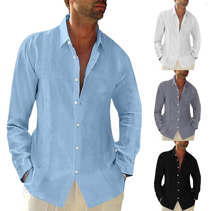 

Men's Polos Casual Solid Tops Embroidery Belt Shirt Long Sleeve Turn-down Collar High Quality Simple Comfy Shirts Chemise Homme, Black