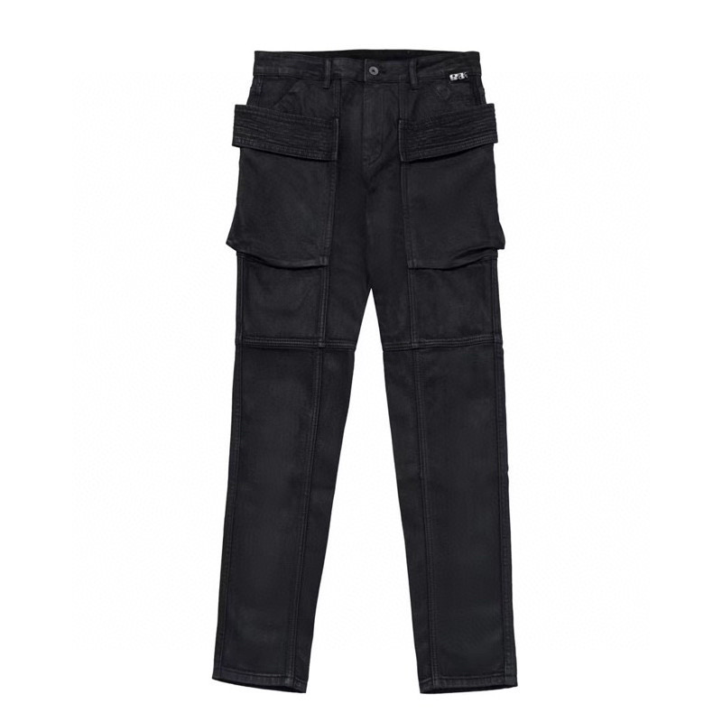 

Mens Jeans Designer High Street Pants Pockets Sweatpants Men Trousers Streetwear Men's Stretch Multi-Pocket Reflective Straight Fitness Casual Trousers Jogger