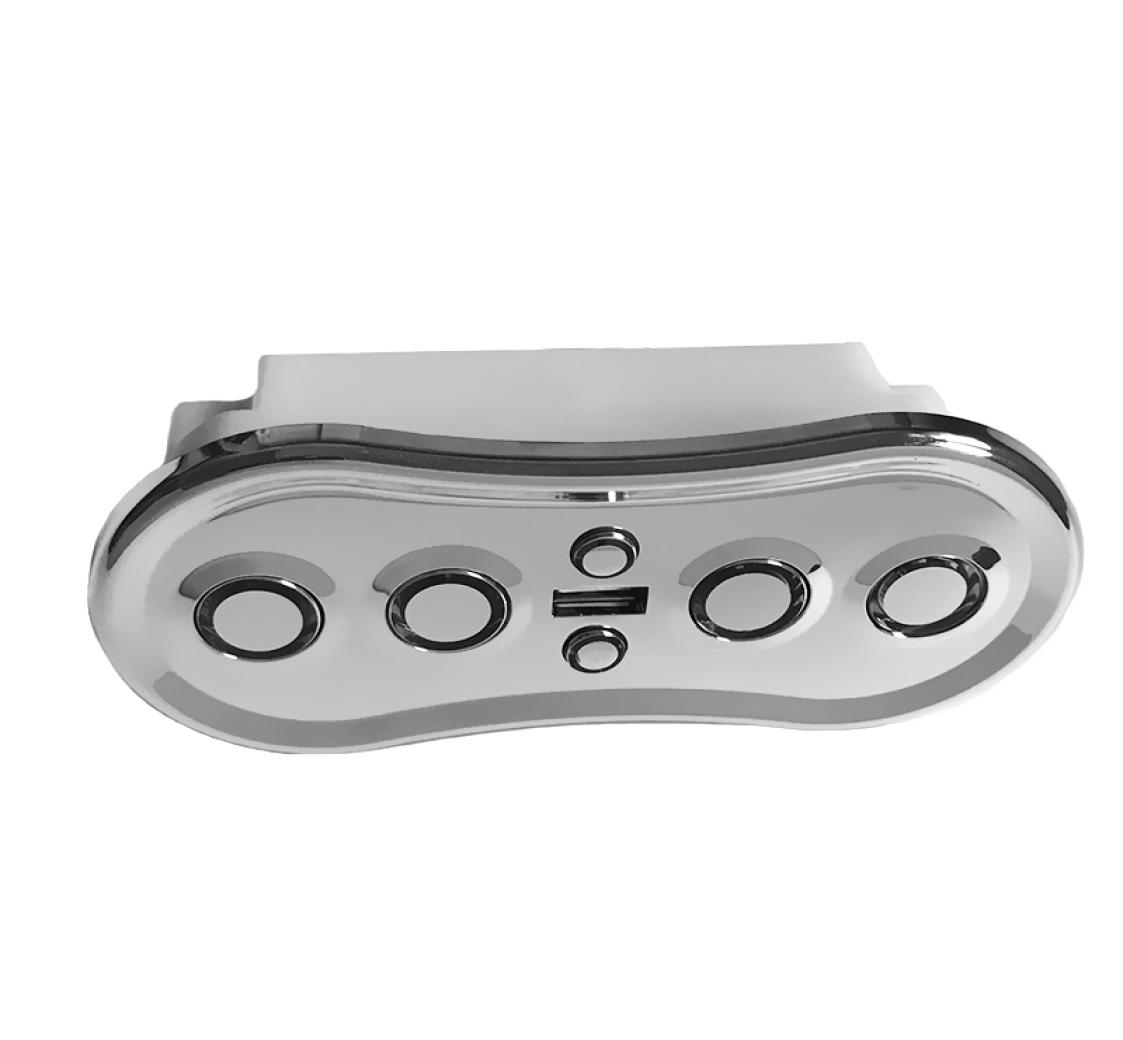 

Motorized Recliner Sofa Lift Chair Six Buttons Remote Control Switch for Powered Recline Headrest Reset with USB Charging Port Soc4056447