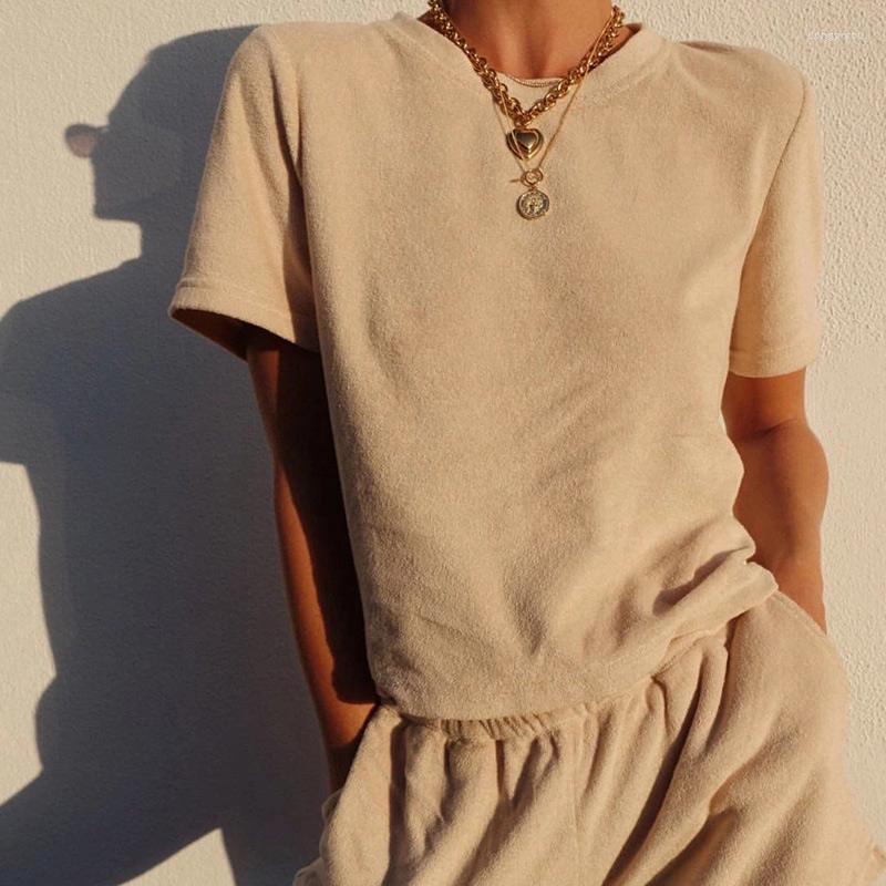 

Women' Tracksuits Summer Cotton Sets Women Casual Short Sleeve T Shirts And High Waist Pants Two Pieces Set 2022 Solid Outfits Tracksuit, Black