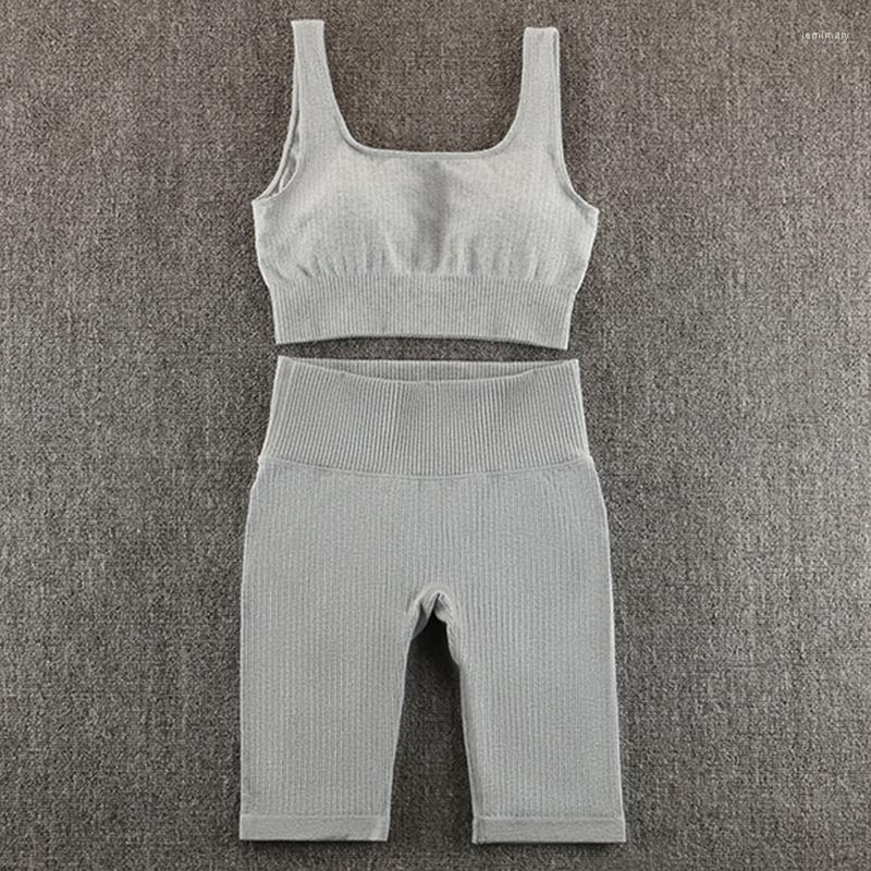 

Active Sets Seamless Women Yoga Set Gym 2PCS Sexy Bra Sports Shorts Sportswear Workout Running Clothing Wear Athletic Sport Suit, 2pcs purple