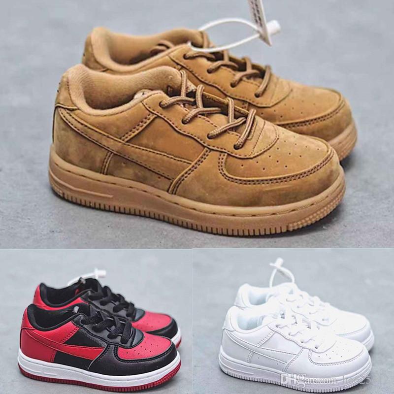 

td Infant one 1 Kids running shoes Banned Triple white Low top New Born Baby Children toddler Casual trainers boy & girl Skateboard snea HQw