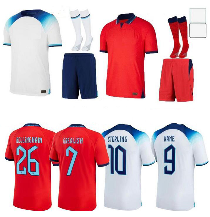 

S-4XL 2022 2023 Soccer Jerseys home away world cup KANE RASHFORD SANCHO GREALISH STERLING MOUNT SAKA COADY 22 23 EnGLAnds National Team Football Shirts Men Kids Kit
