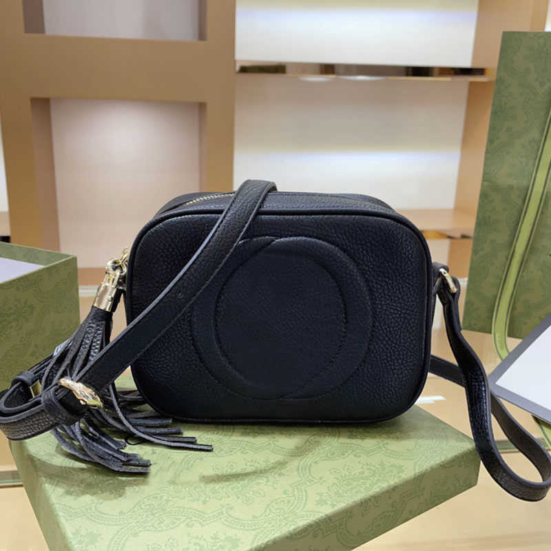 

Cosmetic Bags Cases Soho Disco Camera Bag Crossbody Shoulder Bags Women Handbag Purse Genuine Leather Classic Letter Clutch Zip Wallet Tassel Pendant Multicolor