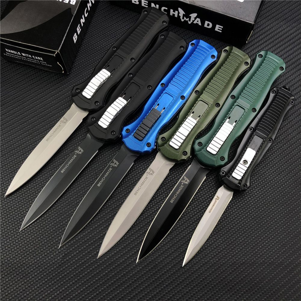 

8Models Benchmade Mini 3300/3310 Infidel Automatic knives 3350 3320 3310BK D2 Steel Double action EDC Pocket knife BM42 3400 4300 9070 Tactical gear Survival Tools