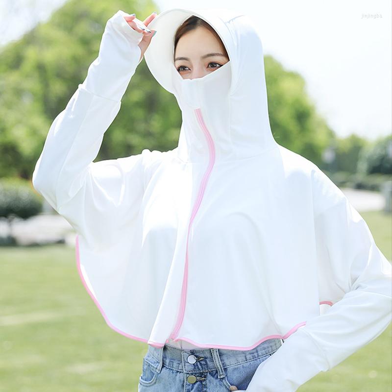 

Women's Jackets Women Outerwear Casual Fashion White Biker Summer Korean Style Outdoor Sports Sunscreen Clothing Thin, A01