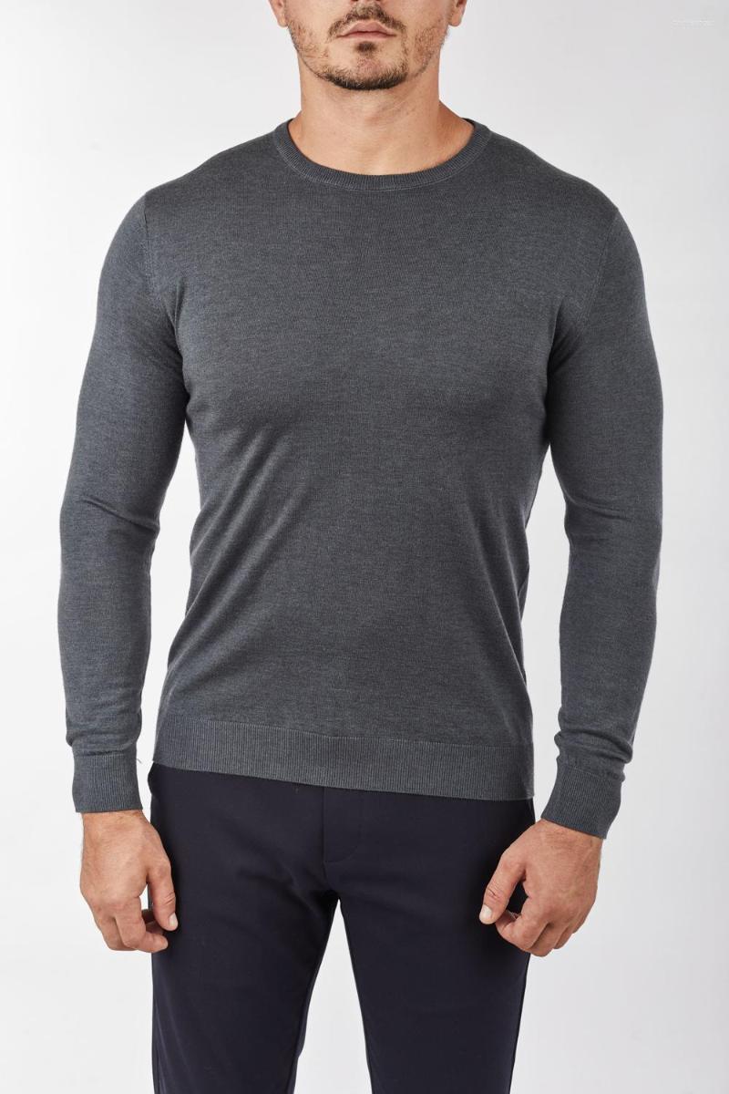 

Men's Sweaters OECHSLI Sweater Cashmere Men's 2023 Autumn Winter Warm Round Neck Elasticity Comfortable Fashion Big Size, Blue