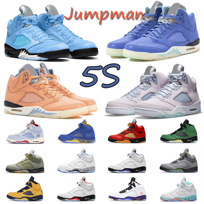 

Basketball Shoes Sport Sneakers Trainers Concord Easter Green Bean Unc Bluebird Outdoor 5 5S Jumpman Men Women, #38 5s quai 54
