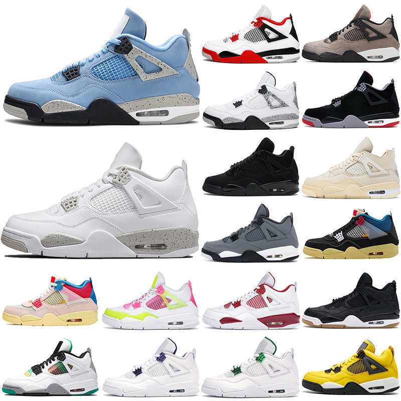 

Dropshipping Jumpman 4s Desert Moss Basketball Shoes for Men Women 4 University Blue #53 Taupe Haze Bred Sail Court Purple Mens Jordon, #20