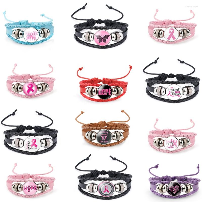 

Charm Bracelets Series Bracelet Ribbon Cancer Graduation Gift