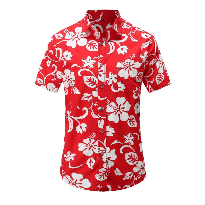 

Men' Casual Shirts Mens Summer Fashion Beach Hawaiian Shirt Brand Slim Fit Short Sleeve Floral Holiday Party Clothing Camisa Hawaiana, Js079-pr002