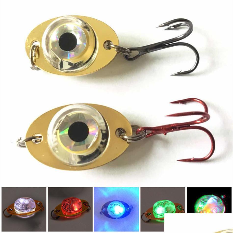

Baits Lures 1Pcs 5 Color 2 5Cm 4 2G Led Attracting Fish Lamp Fishing Hooks Fishhooks 6 Hook Metal Baits Lures Pesca Tackle Accesso Dhnjj