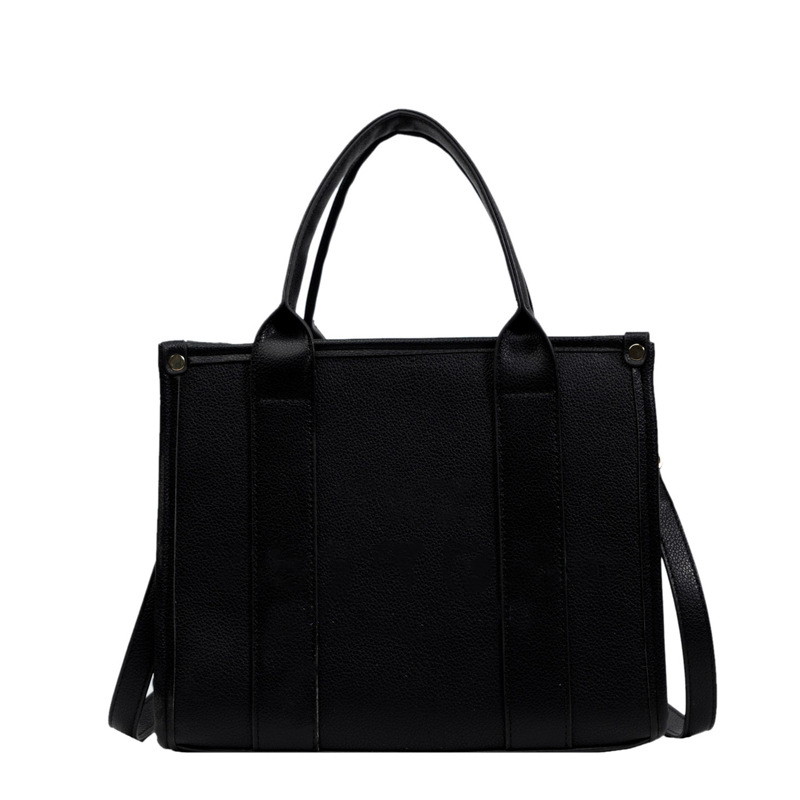 

shell tote bag designer bags with single shoulder strap 14 colors gift for Christmas Thanksgiving Day soft PU womens handbag totes for shoping lpm, Black