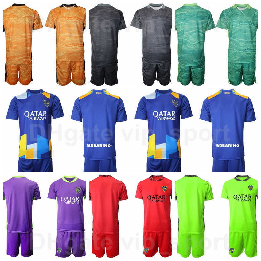 

Hommes Gardien de but GK Boca Juniors Soccer 12 Lastra Guard Jersey Set 1 Agustin Rossi Team Couleur Noir Violet Orange Vert Football Shirt, Blue