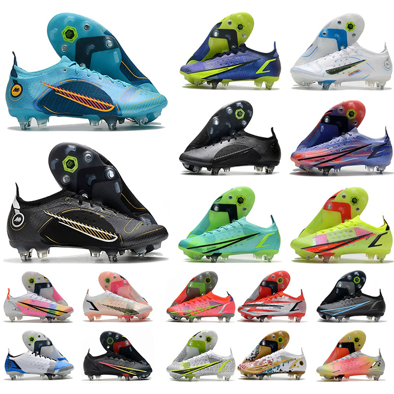 

soccer Shoes Football Boots Anti Clog Cleats Outdoor Ronaldo Cr7 Mercurial Vapores 14 Xiv Elite Sg Pro 8 Viii Cr110 Neymar Acc Cleats Us6.5-11