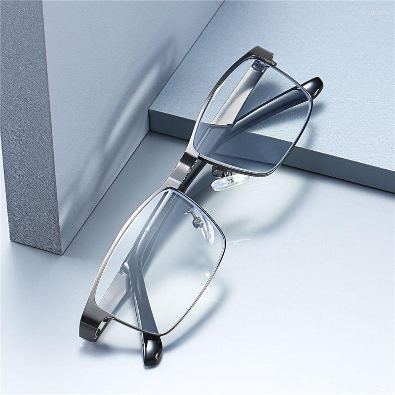 

Sunglasses Stainless Steel Men Business Reading Glasses Men's Presbyopic Optical Anti Blue Light Computer Readers 1.0 - 4.0