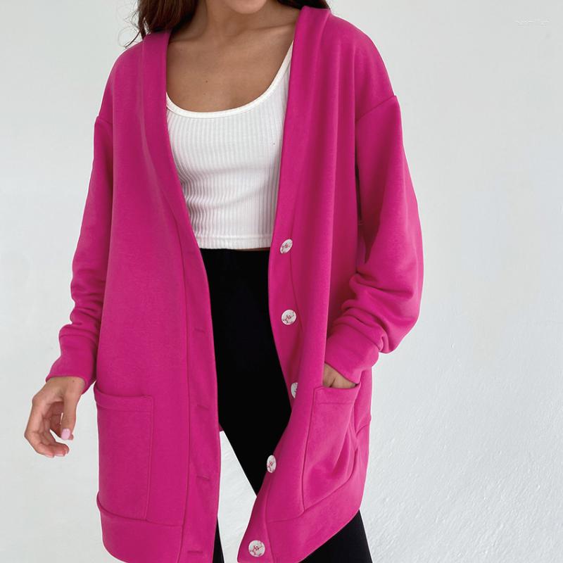 

Women' Knits Loose Solid Women' Chic Cardigan Sweaters Spring Female Green Cardigans Lantern Sleeve Pearl Button Fashion 2022 Autumn