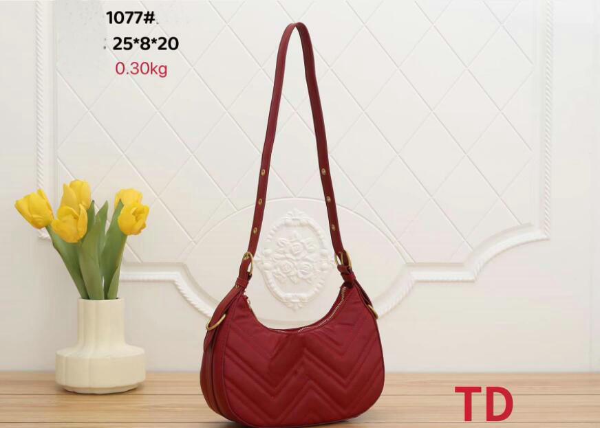 

Women Marmont Underarm Bags Wave Pattern Satchel brands Leather Shoulder Bag Designer Handbags Purse Totes Crossbody Bag, Black