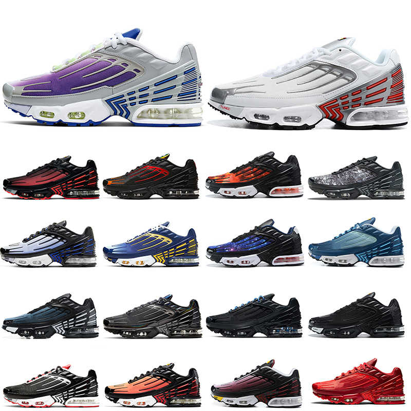 

Shoes Dr 2022 Est Tn Plus 3 Tuned Running Mens White Black Purple Nebula Hyper Blue Crimson Laser Red Graphic Prints Trainers Sports, White grey