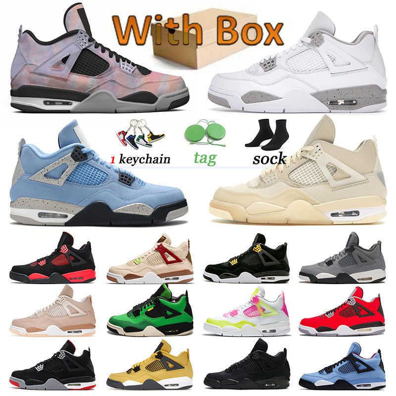 

4 4s Trainers Basketball Shoes Jumpman Sneakers Sports New Bred Black Cat Sail Shimmer White Oreo Zen Master Shimmer Red Thunder Cool Grey j, 36-47 cool grey