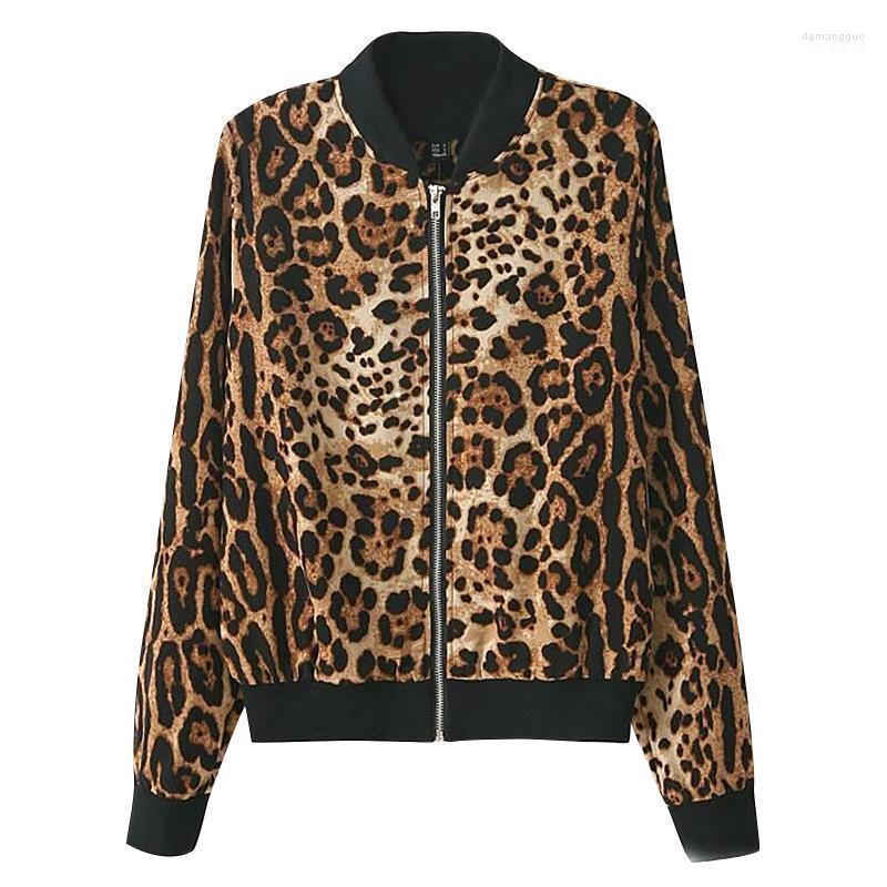 

Women's Hoodies Fashion Leopard Print Women's Coats O-Neck Long Sleeve Zipper Sweatshirt Coat Jacket Autumn Winter Casual Tops Outwear, Brown