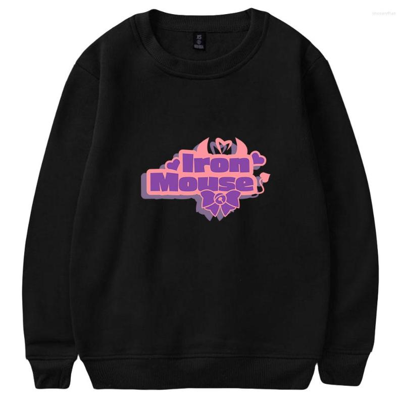 

Men's Hoodies Ironmouse O-Neck Sweatshirt Women Men Long Sleeve Pullover Tracksuit Fashion Streetwear Casual Clothes, Picture shown