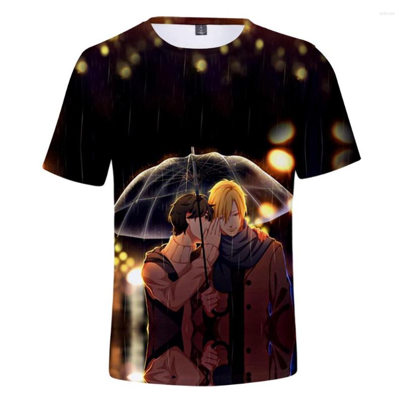 

Men's T Shirts 3D Print Anime Yaoi Men/women Ed T-shirts Summer Fashion Casual Harajuku Style Tshirt Streetwear Tops