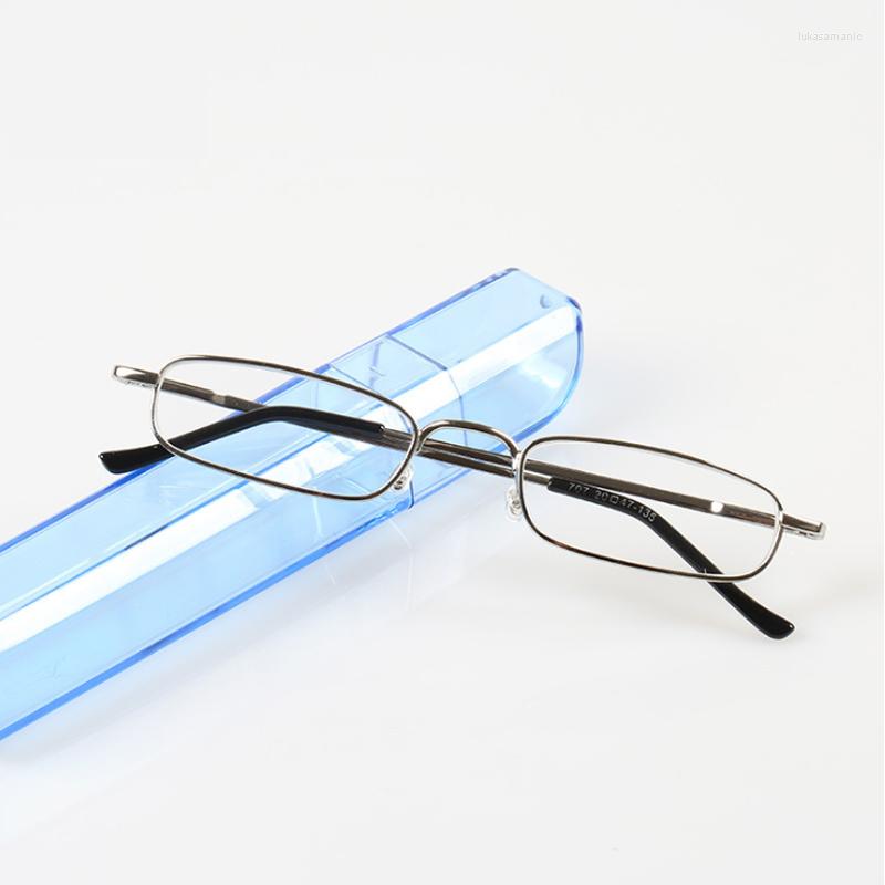 

Sunglasses Slim Resin Lenses Reading Glasses Men Women Metal Frame Presbyopic Eyeglasses Diopter 1.5 2.0 Watch Eyewear Mini