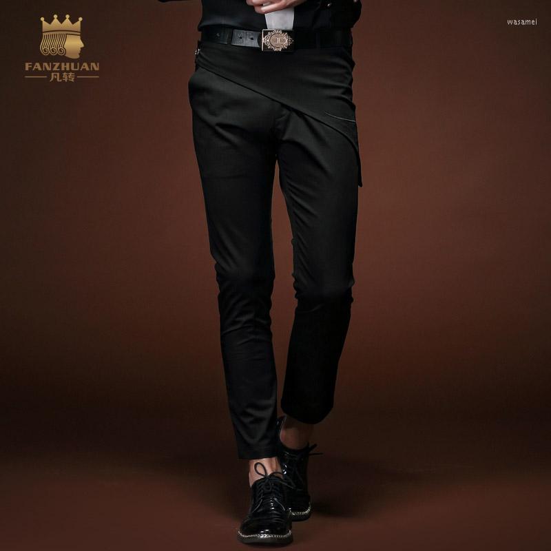 

Men's Pants Male Fashion Man's Casual Slim 2022 Spring Black Jeans 15811 Personality On Sale Custom-made, Picture shown
