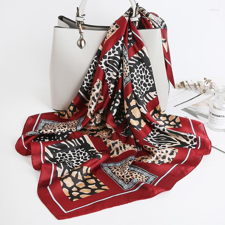 

Scarves Square Kerchief Bandana Head Scarf For Women Small Shawls And Wraps Neck 70 70cm Fashion Handkerchief Bag Scarfs Ladies