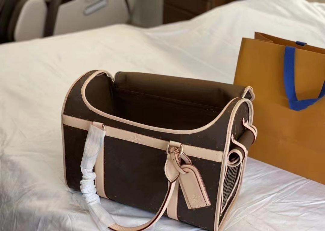 

Classic Breathable Designer Dog Carrier Pet Supplies PU Leather Dogs Carriers Fashionable Pets Carrier Portable Backpacks PS14144247895