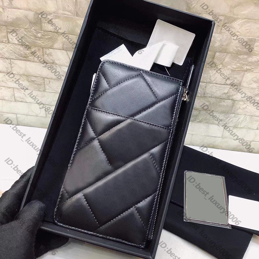 

10A Designer bag Fashion purse Sheep pickup storage bag square wallet, Black