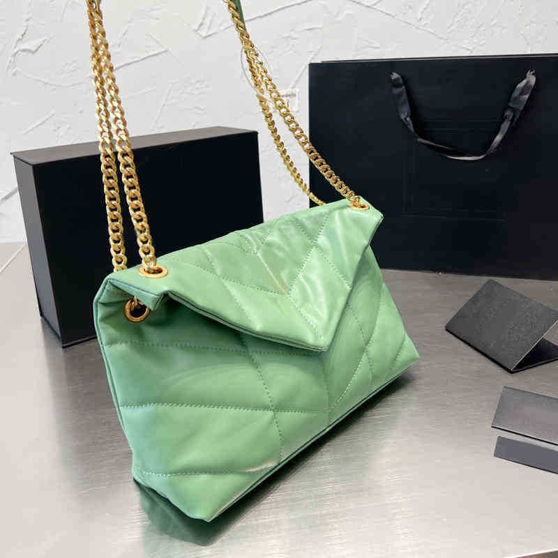 

Shopping Bags Designer Chain Shoulder Cloud Bag Women Vintage Underarm Leather Crossbody Female Purses Loulou 220714, Denim--34*22cm