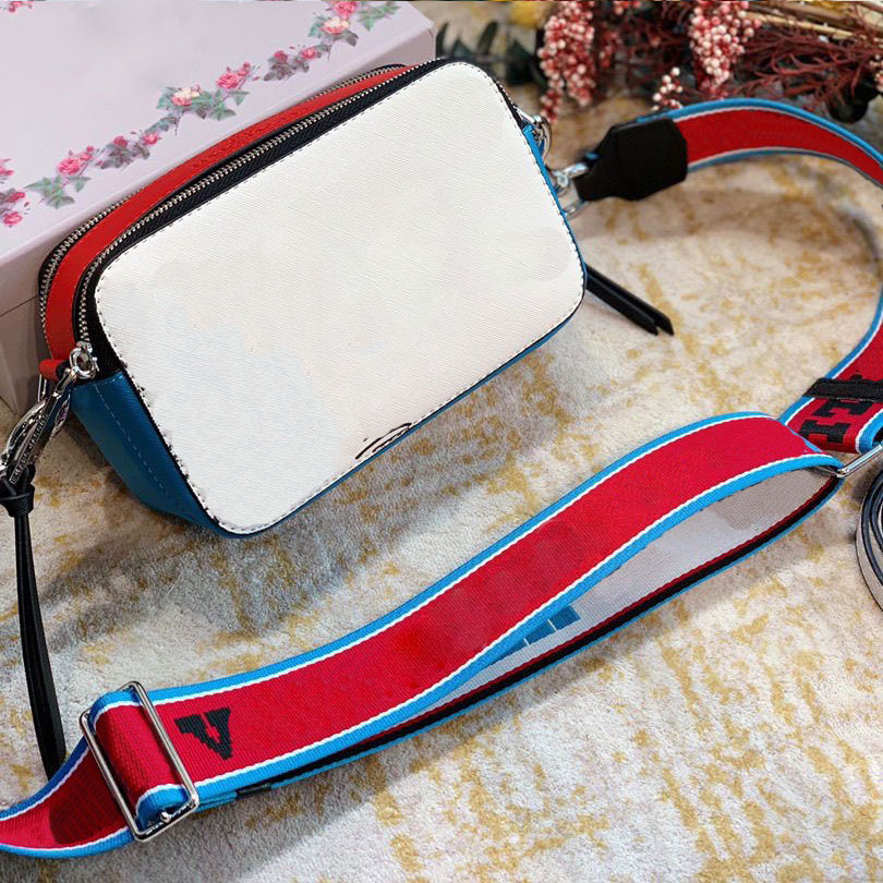 

Luxury designer bags fashion shoulder bag Ccartoon crossbody leather handbag messenger small square bag flap double shoulders strap with box camera bagss very nice, No.6