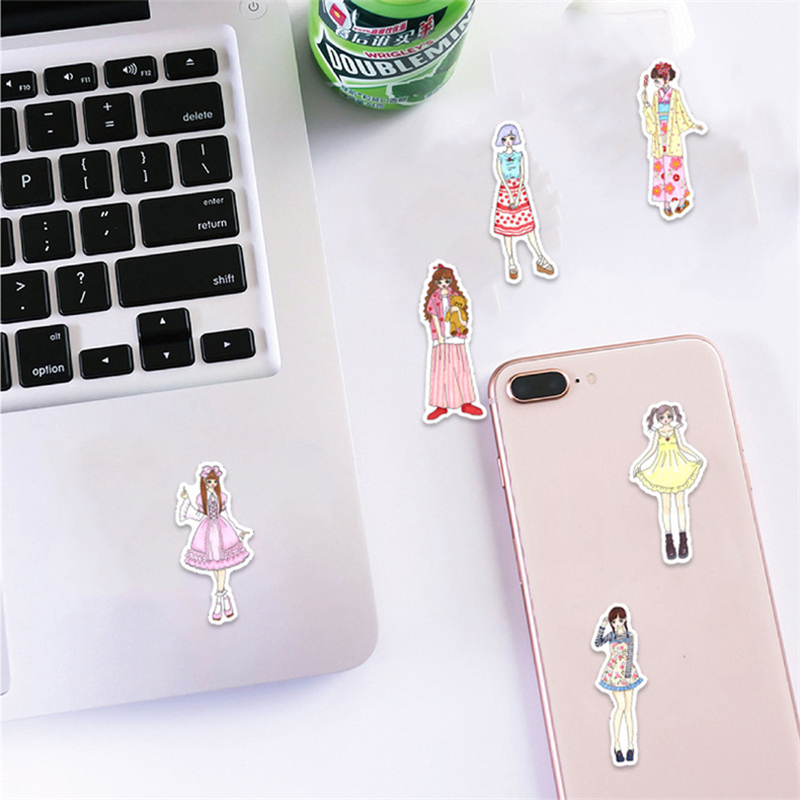 

60Pcs OOTD Stickers Non-Random For Car Bike Luggage Sticker Laptop Skateboard Motor Water Bottle Snowboard wall Decals Kids Gifts, Multi-color