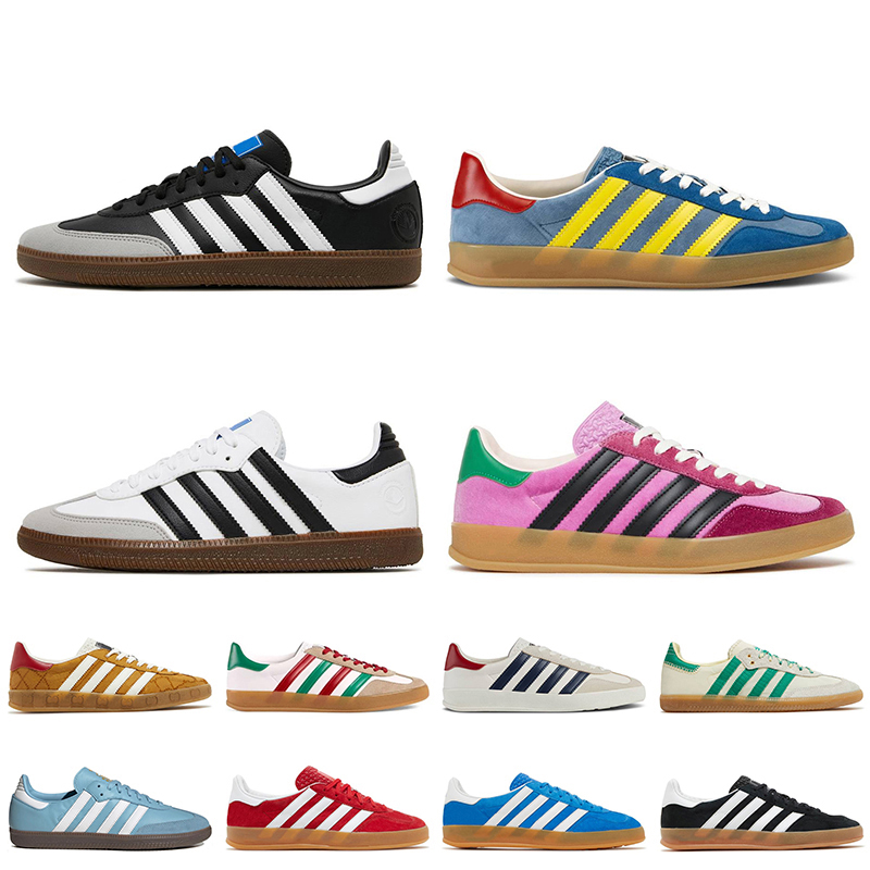 

Top Fashion Samba Running Shoes Vegan White Black Gum Pink Velvet Monogram Gazelles Platform Sneakers Argentina Wales Bonner Gazelle Trainers Size 36-45, D11 manchester united team black real re