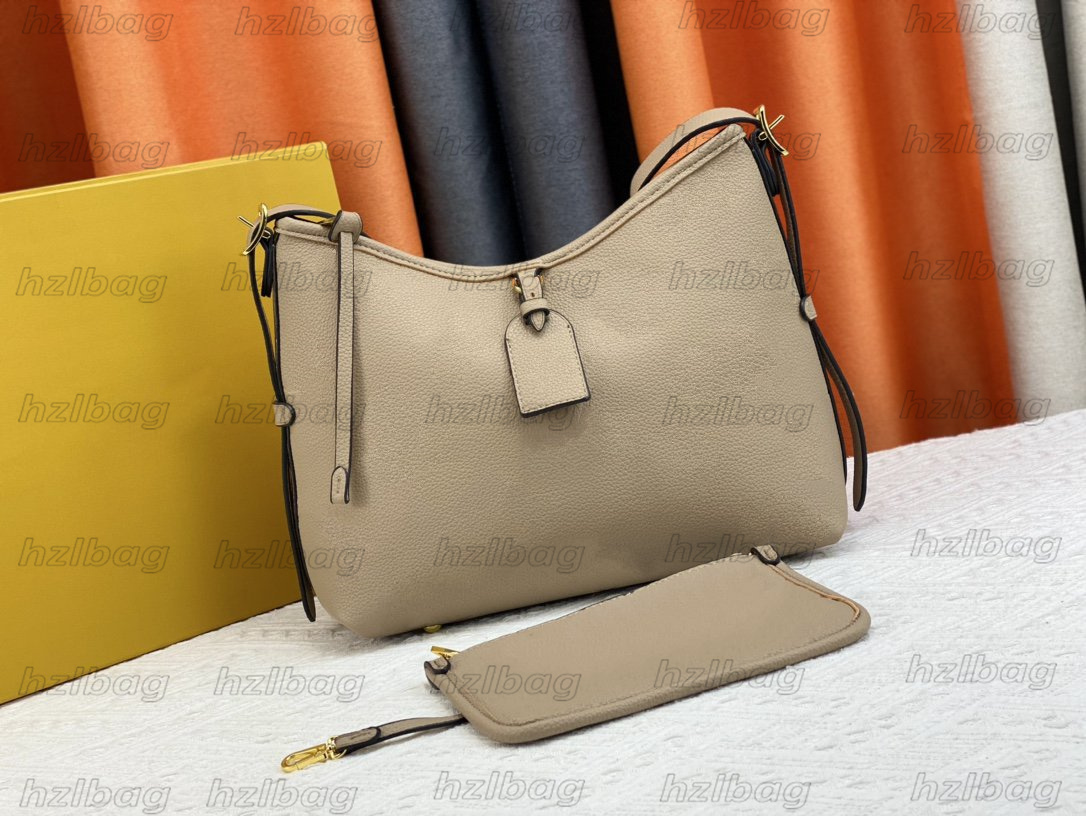 

CARRYALL PM Designer handbag MM bags 2pcs Shopping Shoulder Bag With Zipped Pouch flower print Ladies Luxurys bags M46203 M46289 46288 46293 M46298, Color 1