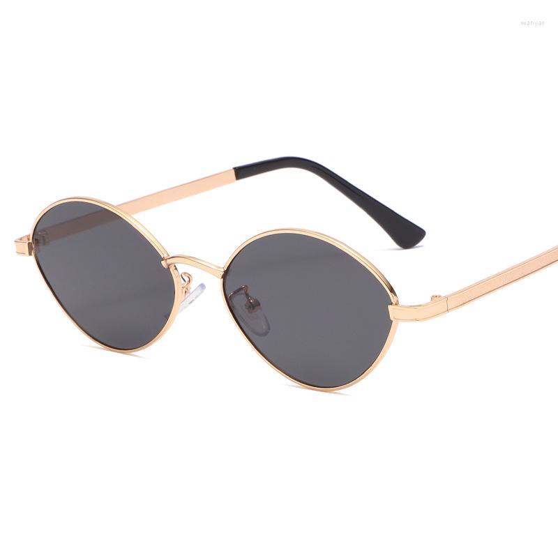 

Sunglasses Personality Small Box Fashion Women Tide Oval Man With Street S Drive Glasses UV400