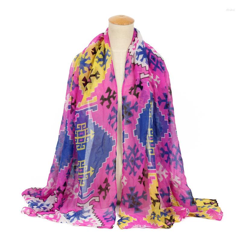 

Scarves 2022 Geometric Prism Printed Voile Sunscreen Shawl Wholesale