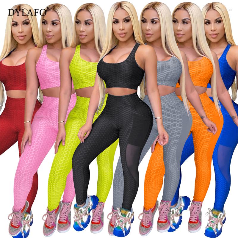 

Women' Two Piece Pants Tracksuit For Women Mesh Sexy I-shaped Vest Sweatsuit Sets Sleeveless Exercise Gym Clothes Running Tights Sports, Black
