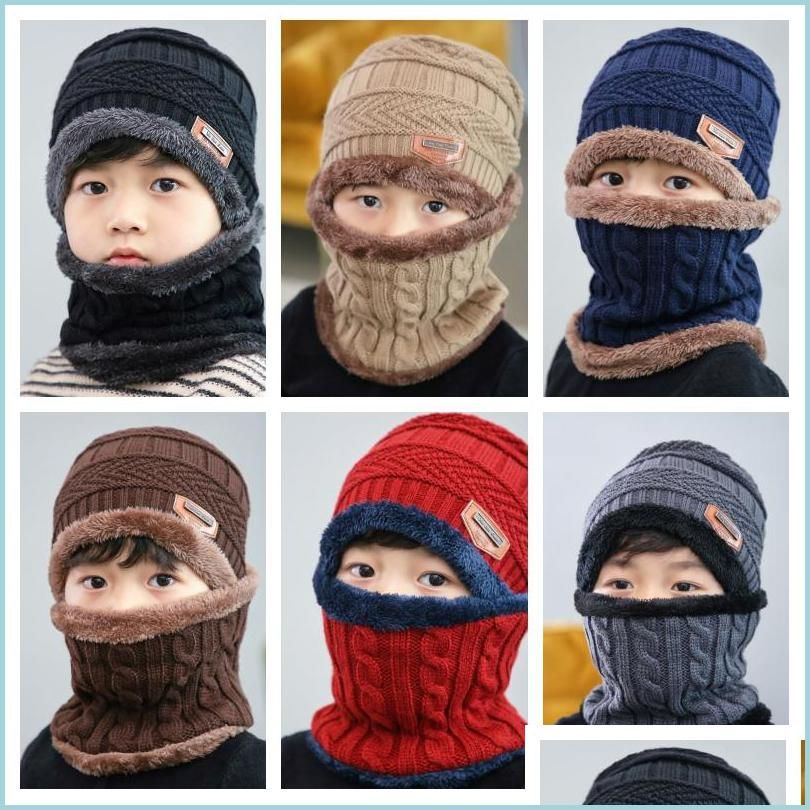 

GGs Louiseity designer scarfs sets hat Viutonity LVs burbrerys monclair Hats Scarves Sets Children Winter Knit Hats Girls Beanie Hat Kid KHy